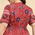 thumbnail image 5 of ZHUGeLI Summer Dress Women's Bohemian Plus-size Long Dress Beach Dress Short Sleeve Dress Sundress Up to 50% off Clearance, 5 of 9