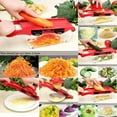 thumbnail image 3 of Mandoline Slicer Adjustable Vegetable Shredder Professional Cubing Mandoline Slicer Handheld Baby Food Chopper With 6 Interchangeable Blades Hand Protector for Kitchen, 3 of 7