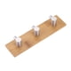 thumbnail image 1 of Gancho de Pared de Bambú Sincero Colgador de Acero Inoxidable para Bolsos Llaves y Toallas, 1 of 10