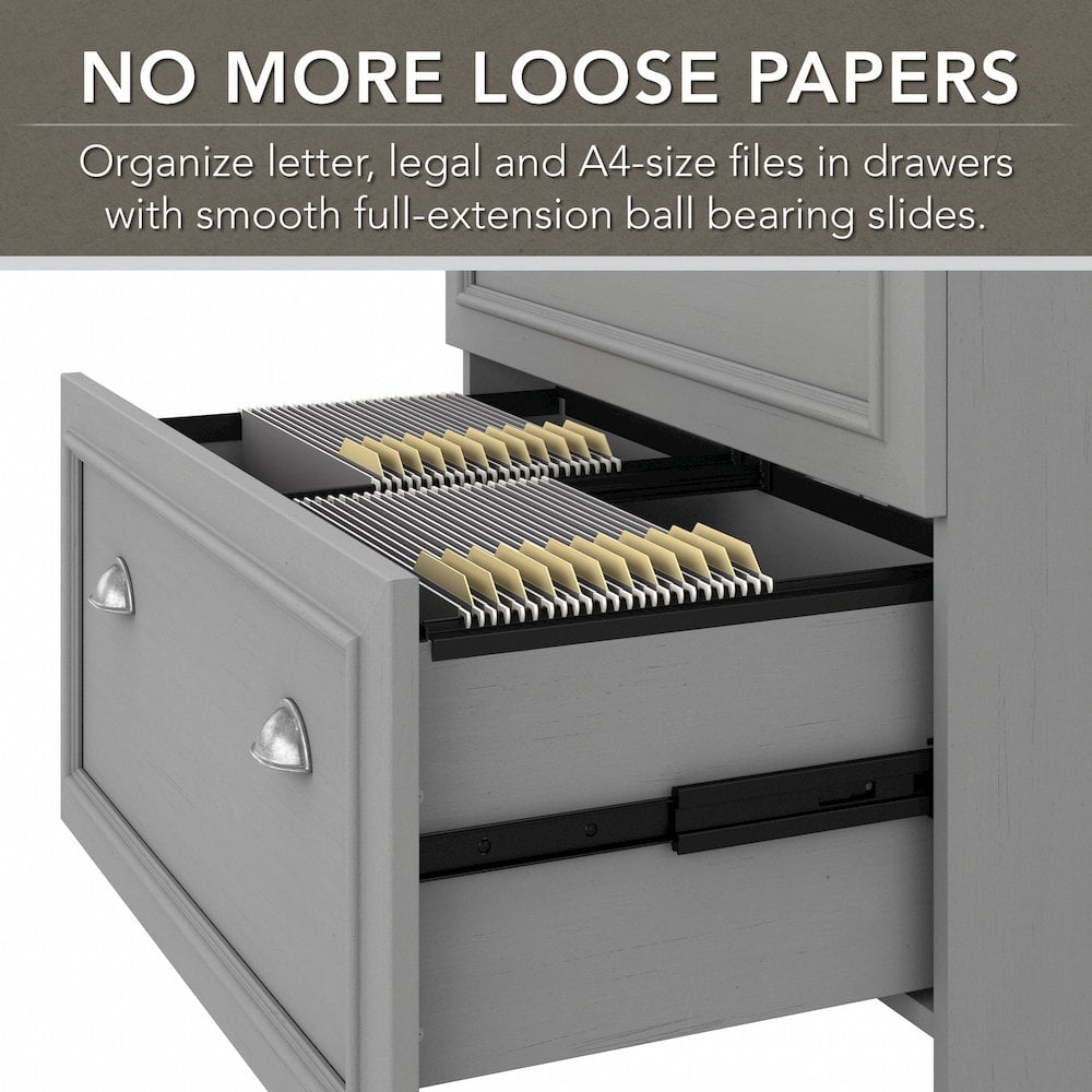 Fairview 2 Drawer Lateral File Cabinet in Cape Cod Gray