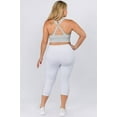 thumbnail image 4 of Women's Active Lattice Capri Cutout Workout Leggings Plus Size - BRIGHT WHITE, 2XL, 4 of 4