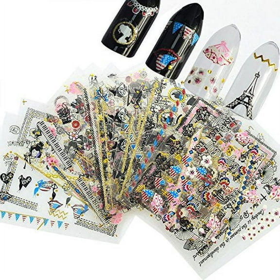 Wrapables® Globetrotter Nail Stickers Nail Art (24 sheets)