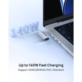 thumbnail image 3 of Adaptador electrónico Lanhiem 140W PD USB-C a MagSafe 3 Silver, 3 of 8