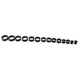 thumbnail image 2 of 7 pares de tapones para los oídos Yuyangstore aros de acrílico de silicona Piercing a la moda Negro, 2 of 8