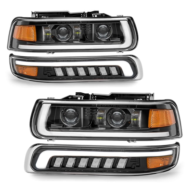 Conjunto de faros LED RAMJET4X4 para Chevy Silverado