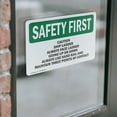 thumbnail image 4 of (2 Pack) Caution Ship Ladder Always Face Ladder Going OSHA Safety First Sign, 4 of 7