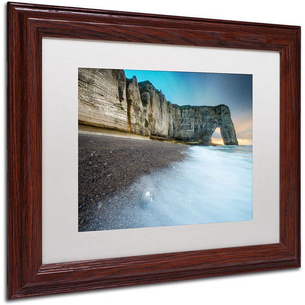 Trademark Fine Art "Gate to the Ocean" Canvas Art by Mathieu Rivrin, White Matte, Wood Frame