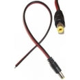 thumbnail image 2 of Evertech 10 Pcs DC Male Power Plug Pigtail Cable for Security Camera, 2 of 4