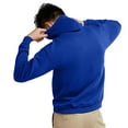 thumbnail image 4 of Hanes Mens EcoSmart Fleece Hoodie, M, Deep Royal, 4 of 4