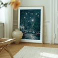 thumbnail image 6 of Night in Aurel Vlaicu, Arad 01 - Arad Județul Arad Romania Photography Oak Framed Wall Art Print 16 x 20 inches, 6 of 12