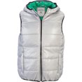 thumbnail image 1 of Chaleco acolchado Aeropostale con capucha y cremallera completa Hombre Gris Extragrande, 1 of 1
