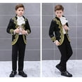 thumbnail image 6 of Boy Knight Prince Palace Dress Chorus Costume Children Stage Charming Performance Clothing Set Kids Blazer Pants, 6 of 7