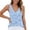 Blue, variant on Women's Knit Tank Top, V-Neck Sleeveless Cool Silk Casual Summer Cami, 1PC, S-XXXL