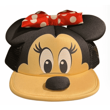 Disney Parks Minnie Mouse Face 3D Baseball Cap Hat New With Tag