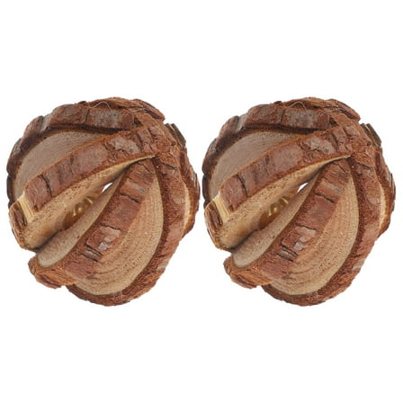 GAXIRE Rabbit Chew Toys 2Pcs Wooden Hamster Chew Toy for Indoor Play and Care