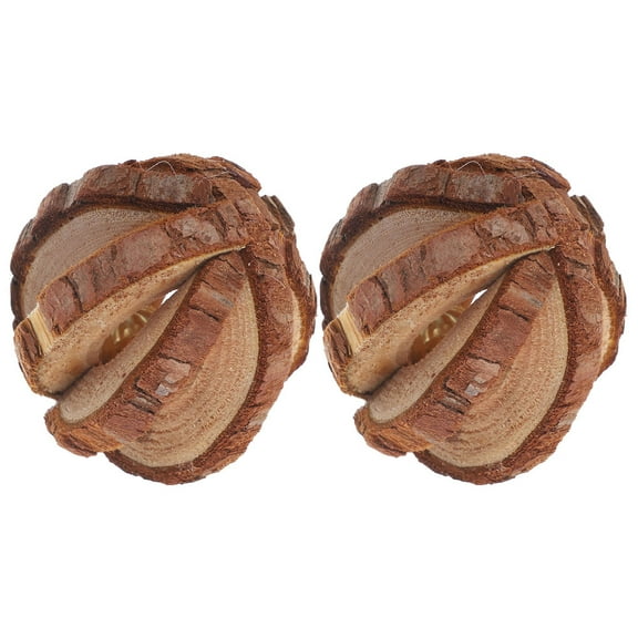 GAXIRE Rabbit Chew Toys 2Pcs Wooden Hamster Chew Toy for Indoor Play and Care