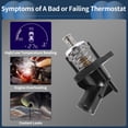 thumbnail image 4 of Conjunto de Carcasa de Termostato de Refrigerante del Motor Único Bargains No.12674639 para Chevrolet Silverado 1500 2014-2019 Plástico Negro Duradero, 4 of 7