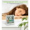 thumbnail image 4 of Geevon Digital Indoor Thermometer Hygrometer, Wireless Temperature Humidity Meter with Comfort Index, 1*AAA Battery, Calendar, Small Room Temperature Monitor for Home, Greenhouse, Bedroom(White), 4 of 9