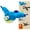 Blue#004, variant on Interactive Chirping Bird Cat Toys with Flapping Wings, 2025 New Flying Birds Cats Toy, Flying Simulation Rechargeable Electric Sparrow Shaking Hunting Pet Toy for Indoor(Orange)