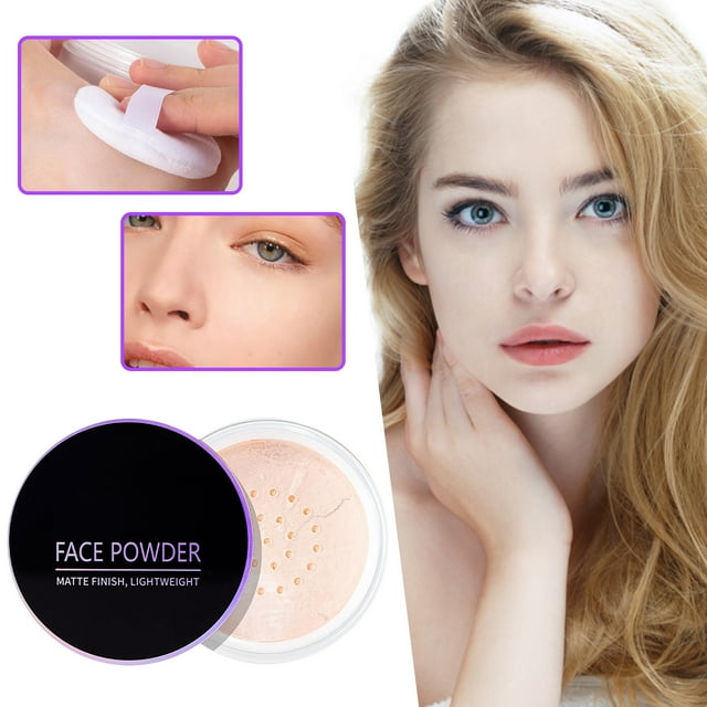 WIFKLSIIPG Face Concealer Oil Control Setting Powder Long Lasting Sweat Contouring Powder Loose Powder