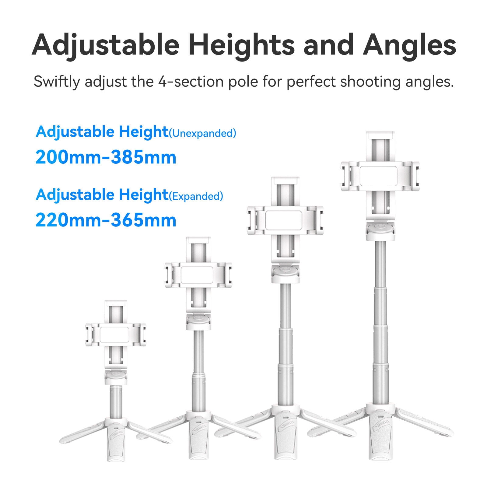 Ulanzi JJ02 Extendable Grip Phone Tripod with Remote Selfie Stick - The Ultimate 3-in-1 Smartphone Accessory