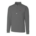 thumbnail image 2 of Men's Cutter & Buck Steel Ohio State Buckeyes Traverse Stretch Quarter Zip-Pullover Top, 2 of 3
