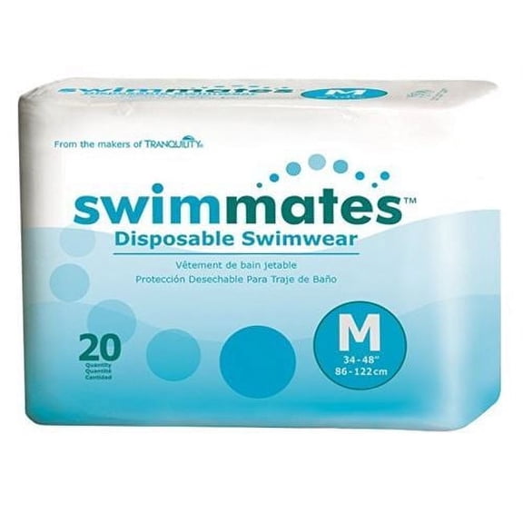 Principal Business Enterprises Swimmates Adult Swim Diaper, Medium, 20 Count