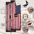 thumbnail image 3 of Ottomanson US ARMY USA Flag Machine Washable Non-Slip Rubberback 2x5 Runner Rug, 20"x 59", Red/White, 3 of 8