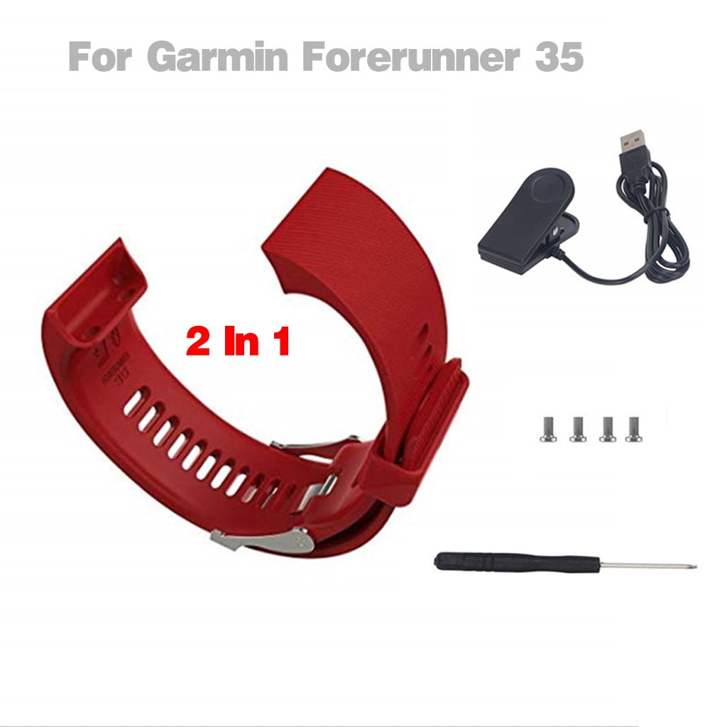 Xzngl Garmin Watch Heart Rate Monitor For Garmin Forerunner 35 Watch Heart Rate Monitor Wrist Band Charger Red 18cm 10cm 3cm