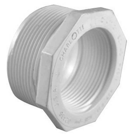 Charlotte Pipe & Foundry PVC021121800 1 x 0.5 in. PVC Reducer Bushing