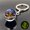Multicolor E, variant on Latrodar Twelve Keychain Pendant Luminous Glass Pendant Metal Key Halloween Mothers Day Gifts for Mom