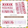 thumbnail image 4 of 30 Yards x 1 Inch Christmas Ribbon 3 Styles Red White Cake Ribbon Scandinavian Christmas Ribbons Red Lace for Gift Wrapping Handicrafts Home Party Decorations, 4 of 5