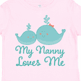 thumbnail image 4 of Inktastic Nanny Loves Me Grandchild Whale Boys or Girls Toddler T-Shirt, 4 of 5