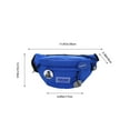 thumbnail image 3 of SNGMN - Bolso bandolera ligero con correa ajustable para hombre y mujer, ideal para viajes, senderismo y running (azul), 3 of 7