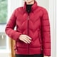 thumbnail image 4 of Chaquetas y abrigos casuales sin mangas y sin capucha para mujer, chaqueta fina de plumón, cuello alto, color liso, manga larga, bolsillo ligero, cremallera, abrigo de poliéster para mujer, 4 of 4