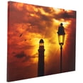 thumbnail image 6 of Northlight LED Lighted Lighthouse and Lamppost Canvas Wall Art - 11.75" x 15.75", 6 of 9