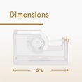 thumbnail image 4 of Dispensador de cinta adhesiva OfficeGoods, acrílico, moderno, dorado, 4 of 7