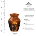 thumbnail image 2 of JAGASY Elephant Urns for Mother - Brown Small Urn for Ashes Adult Male - River Sunset Decorative Urn for Human Ashes Keepsake - Handcrafted Cremation Urns for Mom & Dad - (3 Inch), 2 of 7