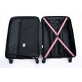 thumbnail image 2 of 3 Piece Luggage Sets,Suitcases with Wheels TSA Lock,ABS Lightweight Suitcase with Two Hooks, 20/24/28,Pink, 2 of 7