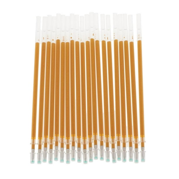 20pcs Gel Recambios Bolígrafo 0.7mm - Luz de de oro perfecl Recambios de bolígrafo de gel