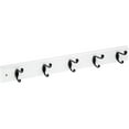 thumbnail image 1 of 27" 5 Peg White/Matte Black Hat/Coat Rack, 1 of 1