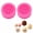 Pink, variant on Dumpling Mold Silicone, 3D Bao Bun Mold for Handmade Crafts, Flexible Cake Pop and Chocolate Mold for DIY Projects