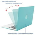 thumbnail image 2 of Mosiso MacBook Air 11.6" Case, Ultra Slim Soft-Touch Plastic See Through Hard Shell Snap On Cover for MacBook AIR 11-inch (Models: A1370 and A1465), Turquoise, 2 of 8