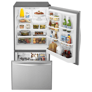 Whirlpool® Brand New WRB322DMBM - 33-inches wide Bottom-Freezer Refrigerator with Spill Guard™ Glass Shelves - 22 Cu. ft