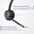 thumbnail image 2 of Leitner Lh470 - Auriculares Inalámbricos Para Computadora Con Micrófono - Auriculares Zoom Y Teams - Auriculares Dect Usb Dongle Para Softphone Computadora Portátil Y Tableta - Estilo De Uso Con Una O, 2 of 5