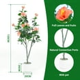 thumbnail image 2 of 4FT Artificial Hibiscuses Tree, Faux Potted Flower Plant with Realistic Flowers, Fake Flower Tree For Garden Office Party Wedding Hotel, 2 of 8
