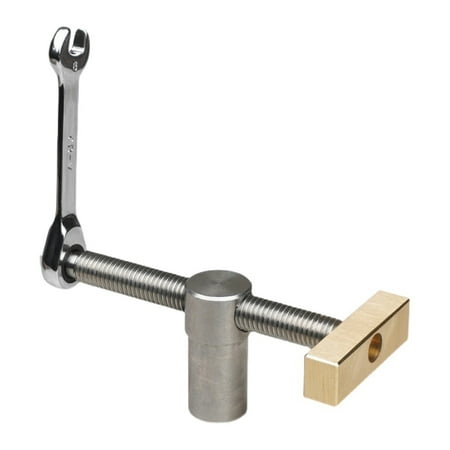 

JNANEEI Woodworking Desktop Vise Tenon Stopper Fixed and Locking Accessories Brass Stainless Steel Ratchet 19mm Diameter Table