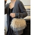 thumbnail image 4 of REMANLAND Women's Satin Evening Clutch, Beige, 4 of 9