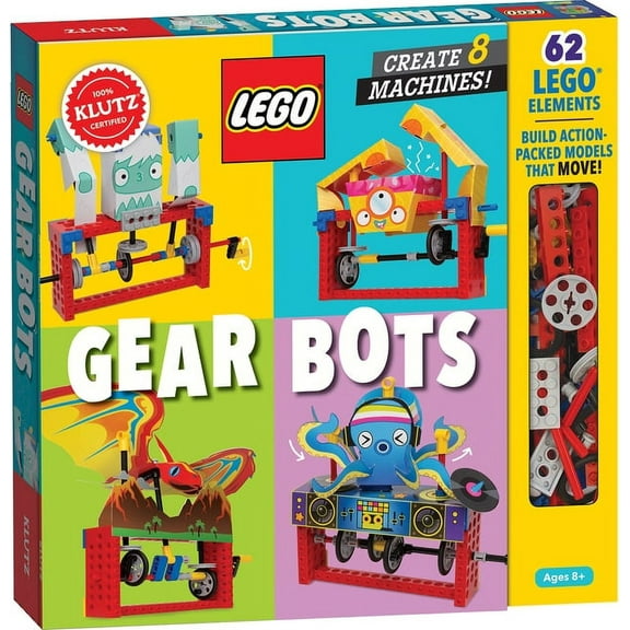 Klutz Lego Gear Bots, (Hardcover) 12 x 1.5 lbs