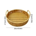 thumbnail image 3 of Plastic Round Bread Basket Large Gift Baskets - Imitation Rattan Woven Bread Roll and Food Serving Baskets - Food Storage Basket Bin for Kitchen, Restaurant, Centerpiece Display, Christmas Gifts, 3 of 6
